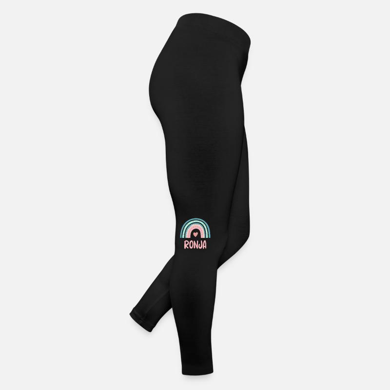 Ronja Name Regenbogen Baby Frauen Jersey Leggings