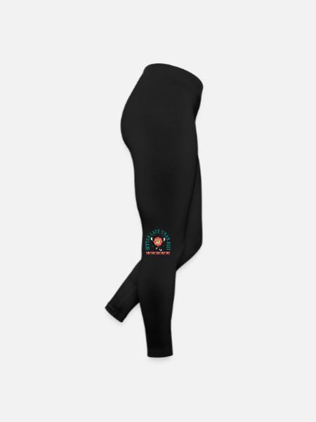 Mieux vaut tard que moche - Legging en jersey Femme - noir - Droite