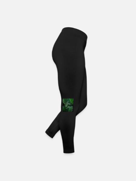 VOUS POUVEZ - Legging en jersey Femme - noir - Droite