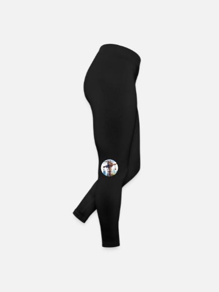 Grue / de chantier / treuil / système de grue - Legging en jersey Femme - noir - Droite