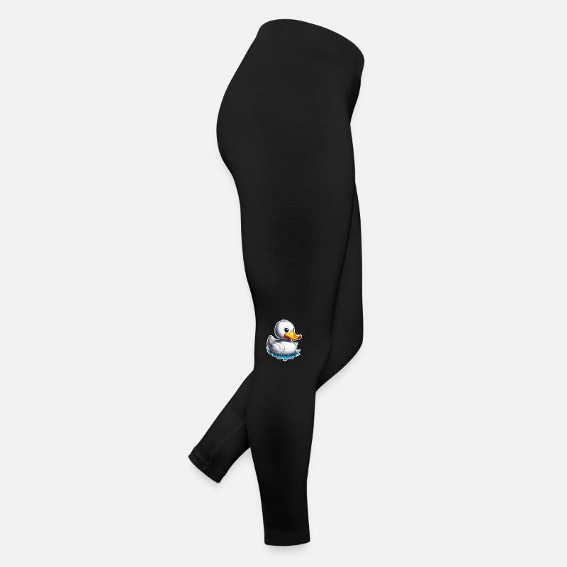 Canard en caoutchouc / canard en caoutchouc / eau / baignoire Legging en jersey Femme