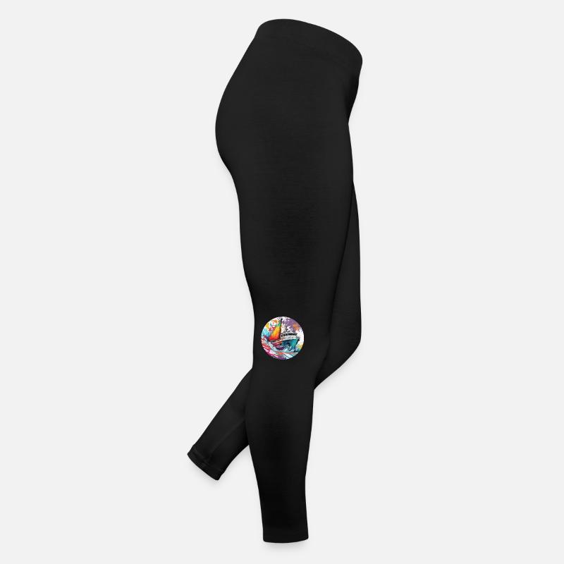 Pirate Ship / Boat / Sea / Ocean / Waves Women’s Jersey Leggings