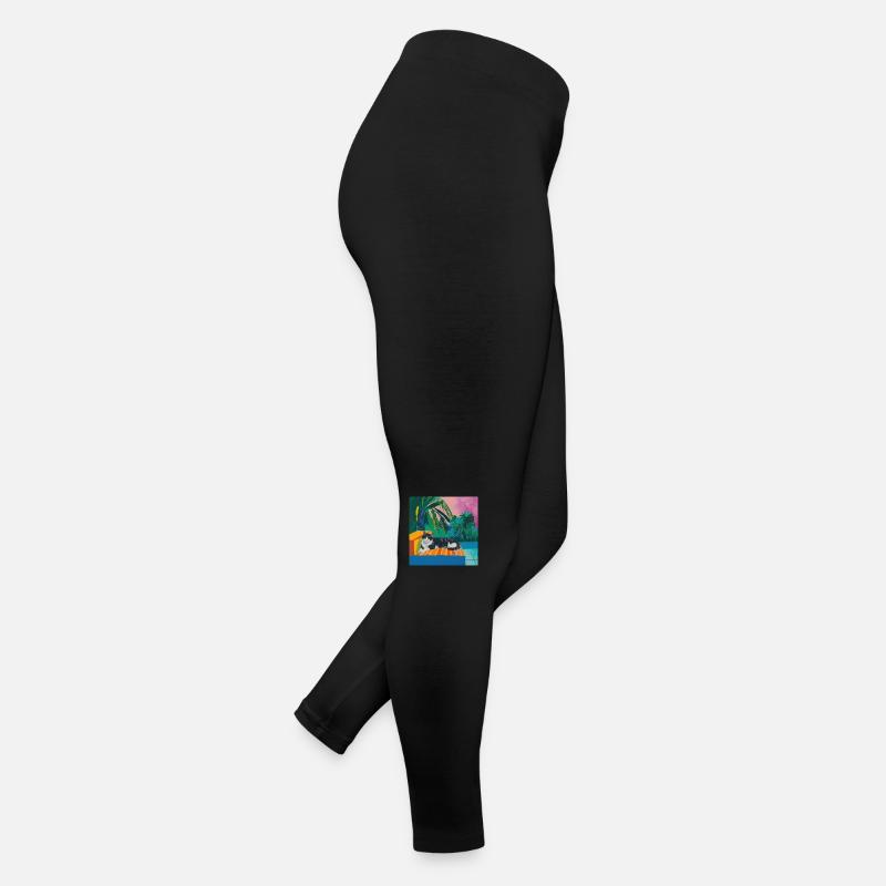 katze, katzen bunt, tier, geschenk, geschenkidee Frauen Jersey Leggings