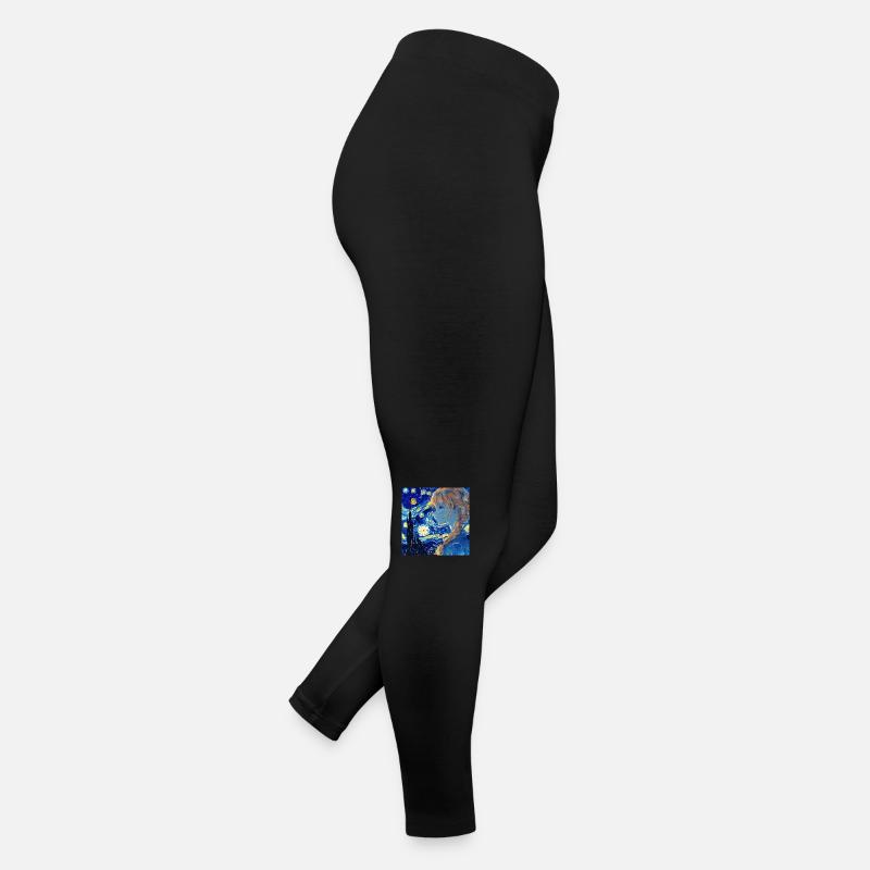 anime, anime mädchen, otaku, waifu, van gogh Frauen Jersey Leggings