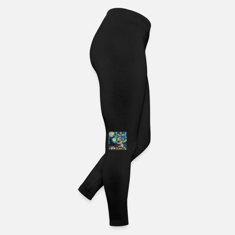 easter bunny, easter, bunny, happy easter, easter eggs Women’s Jersey Leggings