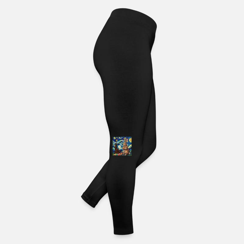 easter bunny, easter, bunny, happy easter, easter eggs Women’s Jersey Leggings