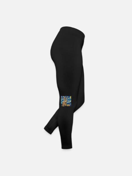 Osterhase, Ostern, Hase, frohe ostern, ostereier - Frauen Jersey Leggings - Schwarz - Rechts