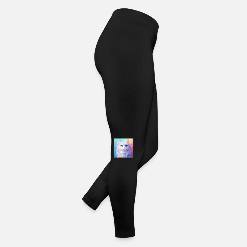chat, motif de chat, anime, cadeau, idées cadeaux Legging en jersey Femme
