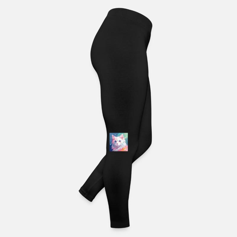 chat, motif de chat, anime, cadeau, idées cadeaux Legging en jersey Femme