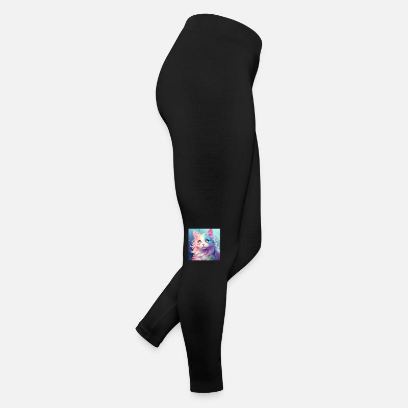 Katze, katzenmotiv, anime, geschenk, geschenkideen Frauen Jersey Leggings