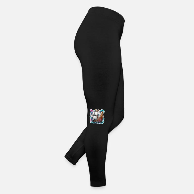 Pirate Ship / Boat / Sea / Ocean / Waves Women’s Jersey Leggings