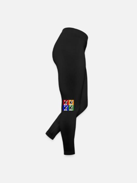 French Bulldog Art Motif - Women’s Jersey Leggings - black - Right