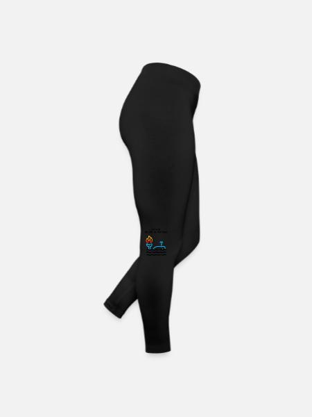 I survived the fire at Sea Parks - Women’s Jersey Leggings - black - Right