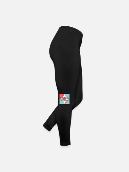 FÊTE DES MÈRES,BONNE FÊTE MAMAN,MAMAN,JE T'AIME - Legging en jersey Femme - noir - Droite