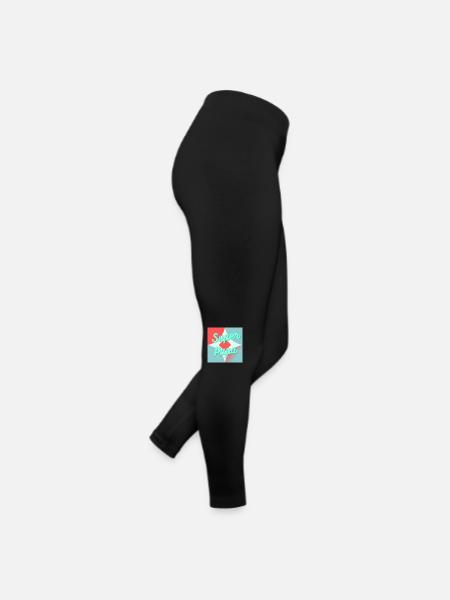 PAPA. FÊTE DES PÈRES. BONNE FÊTE PAPA. BONNE FÊTE - Legging en jersey Femme - noir - Droite