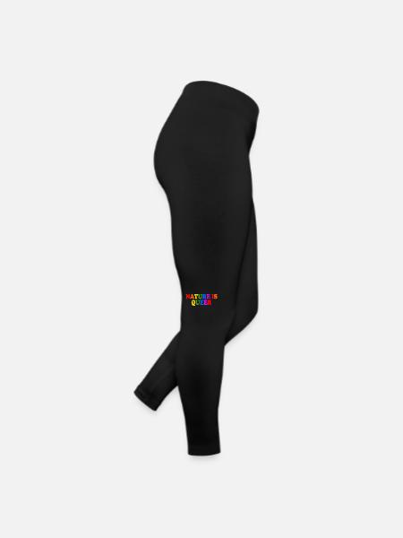 Nature is queer - Women’s Jersey Leggings - black - Right