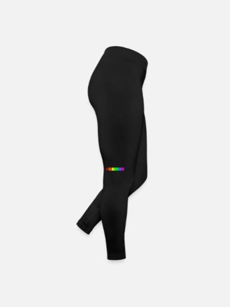 brandmauer - Frauen Jersey Leggings - Schwarz - Rechts