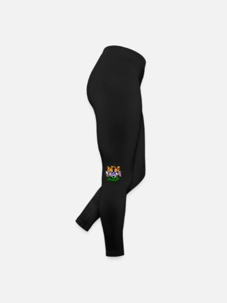 Indien - Frauen Jersey Leggings - Schwarz - Rechts