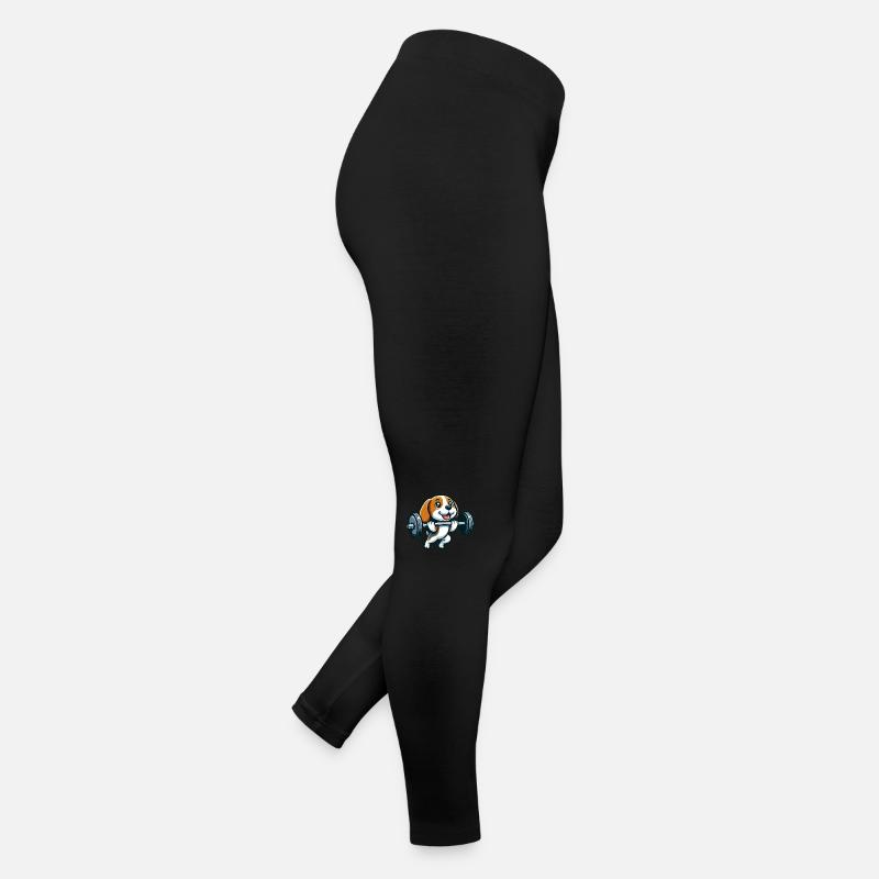 Beagle Weightlifting Workout Strength Women’s Jersey Leggings