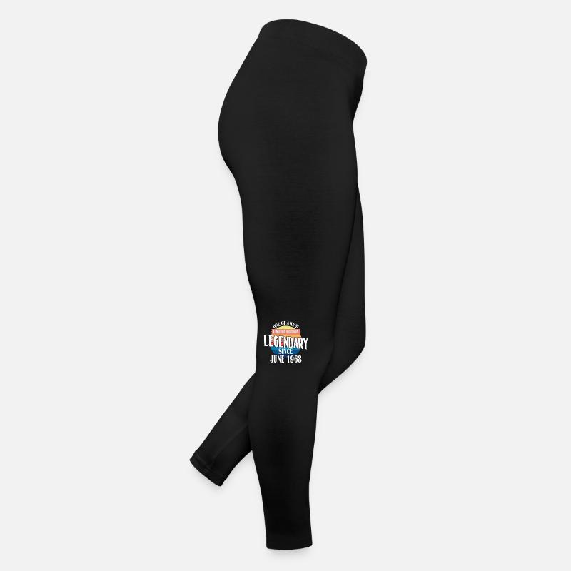 Limited Edition Legendär seit Juni 1968 Geburtstag Frauen Jersey Leggings