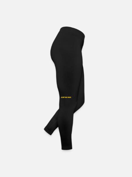 Just be nice - Women’s Jersey Leggings - black - Right