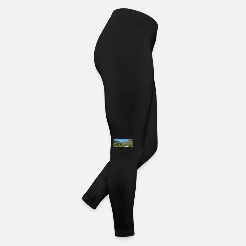 Geiranger panorama Storseterfossen Norwegen Frauen Jersey Leggings