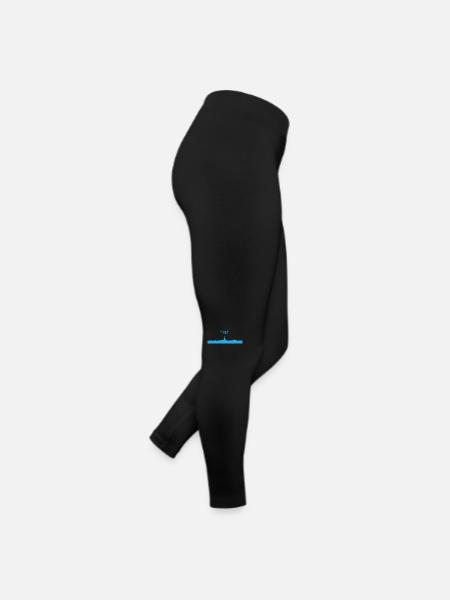 Höpfi farbig blau - Frauen Jersey Leggings - Schwarz - Rechts