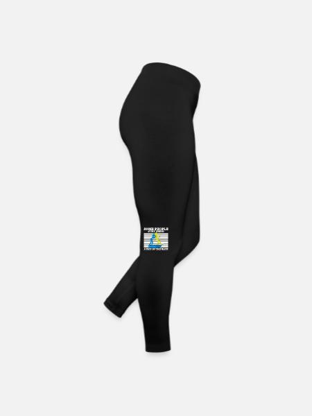 Sarcasm Quote Some People Just Need A Pat On The - Frauen Jersey Leggings - Schwarz - Rechts