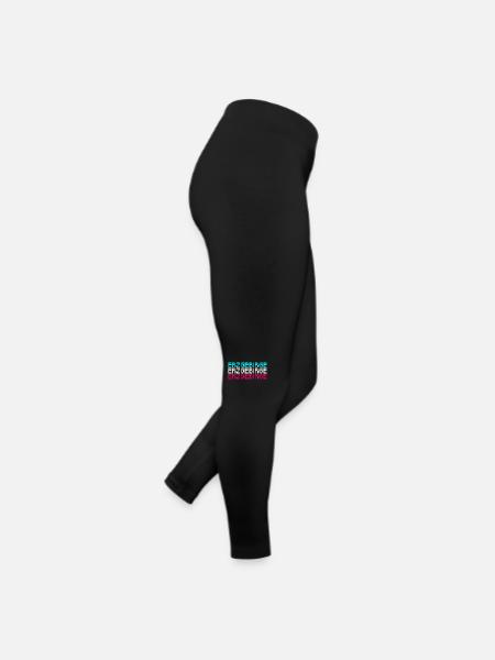 Erzgebirge Retro Synthwave - Frauen Jersey Leggings - Schwarz - Rechts