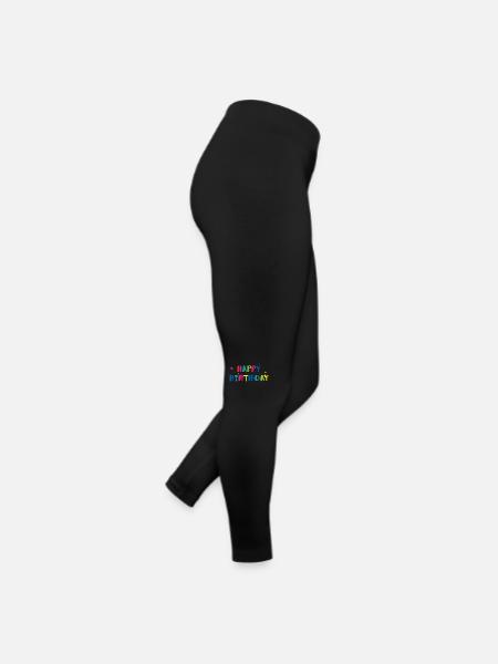 Herzlichen Glückwunsch zum Geburtstag Tippfehler - Frauen Jersey Leggings - Schwarz - Rechts