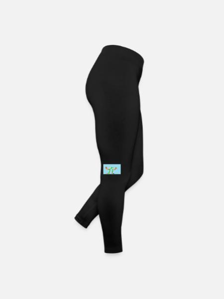 Grenouille gymnaste - Legging en jersey Femme - noir - Droite