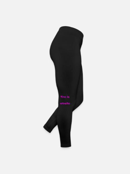 RETRAITE. RETRAITE. RETRAITEE. RETRAITE - Legging en jersey Femme - noir - Droite