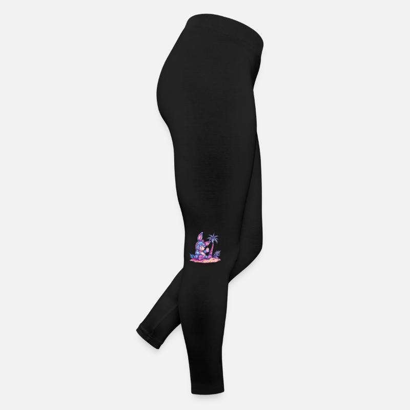 Esel Sommer Strand Urlaub Frauen Jersey Leggings