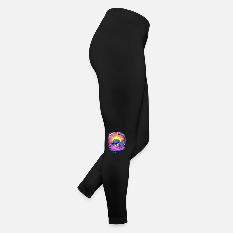 Joke Child Lake Present Idea Waves Blagues Legging en jersey Femme
