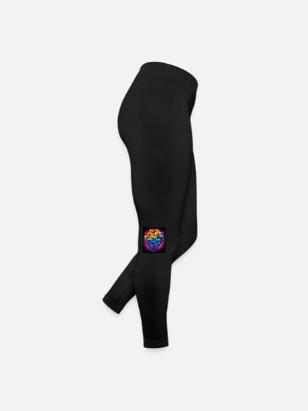 peace for paris funny sayings awesome humor - Women’s Jersey Leggings - black - Right