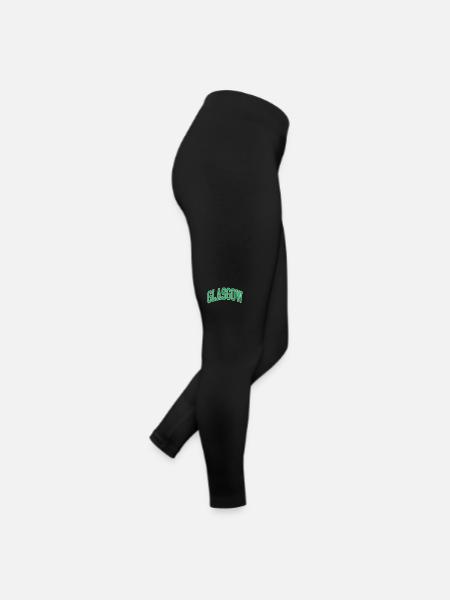 Glasgow - Frauen Jersey Leggings - Schwarz - Rechts