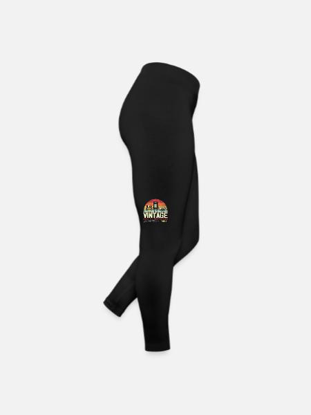 Cadeau Millésime 1957 - Legging en jersey Femme - noir - Droite