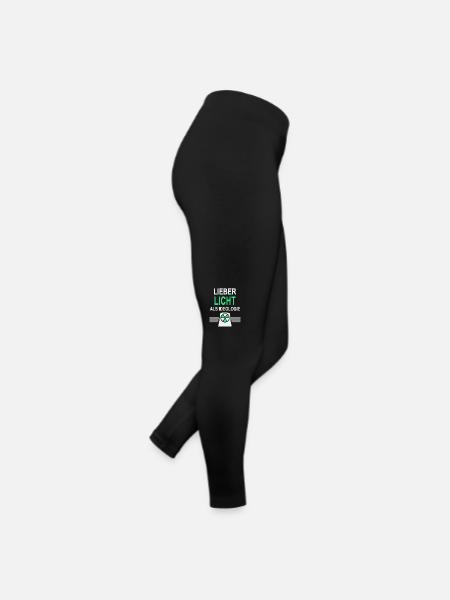Mieux vaut la lumière que l’idéologie - à l’énergie nucléaire - Legging en jersey Femme - noir - Droite