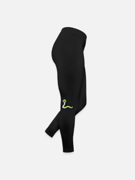 tête de serpent monstre boese dangereux la - Legging en jersey Femme - noir - Droite