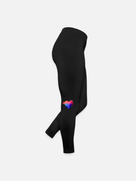 Valentine's Day Mother's Day Love Wedding Engagement - Women’s Jersey Leggings - black - Right