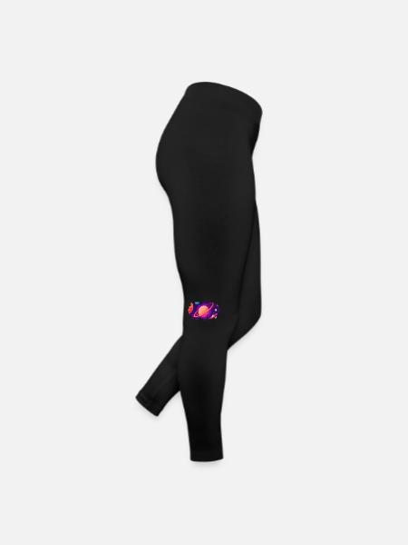 Cœur cosmique - Legging en jersey Femme - noir - Droite