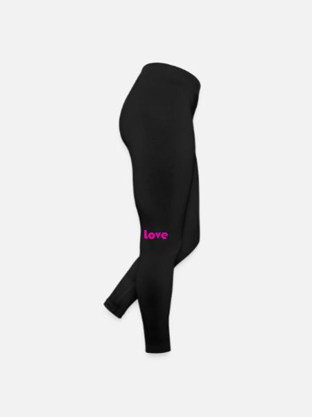 GERADE VERHEIRATET. Junggesellinnenabschied. VALENTINSTAG. PAAR. LIEBE - Frauen Jersey Leggings - Schwarz - Rechts