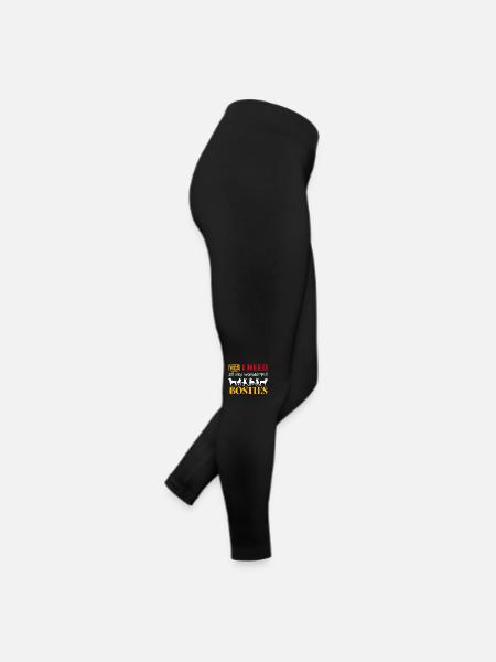 Ouais j’ai besoin de mes merveilleux Bosties - Legging en jersey Femme - noir - Droite
