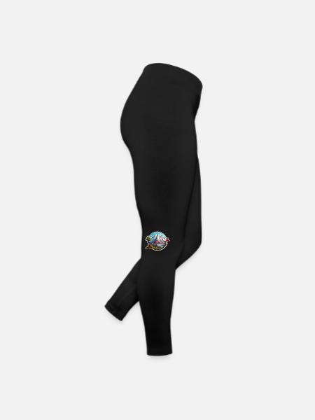Berg / Alpen / Gipfel / Natur / Wald / Gestein - Frauen Jersey Leggings - Schwarz - Rechts