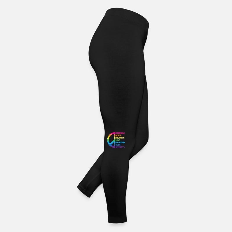 Kindness Peace Equality Love Inclusion Hope Women’s Jersey Leggings