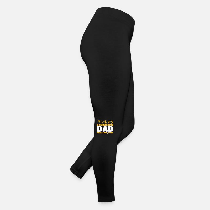Gymnastics dad support with pride Women’s Jersey Leggings
