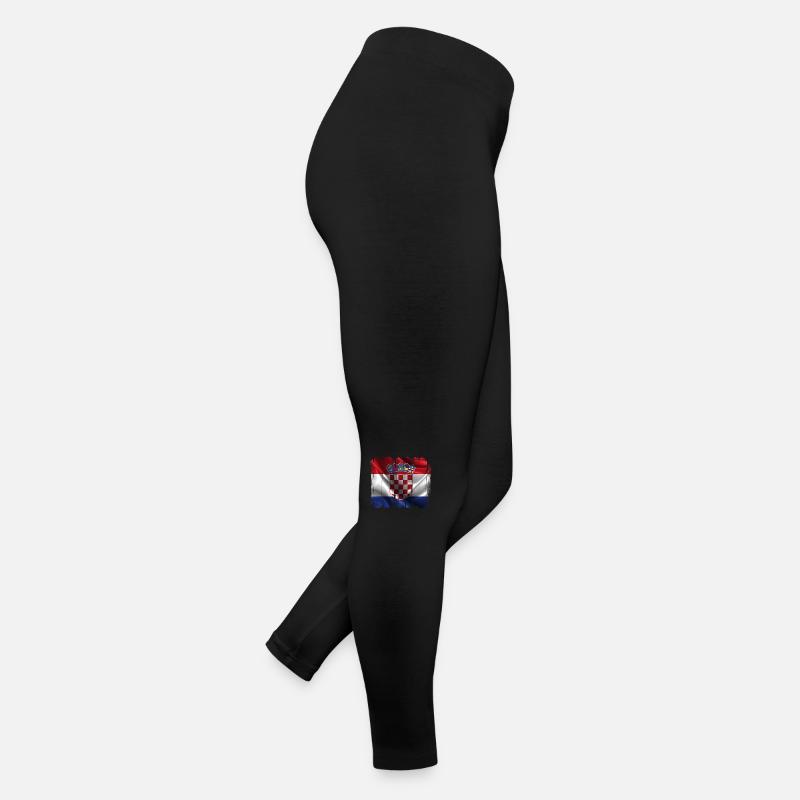 Croatia hrvatska croatia hrv hr zagreb split flag Women’s Jersey Leggings
