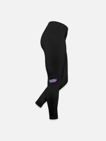 Baseball Sports Font Vintage Retro Streetwear - Women’s Jersey Leggings - black - Right