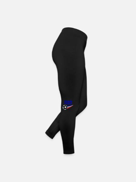 Équipe de France Football - Legging en jersey Femme - noir - Droite