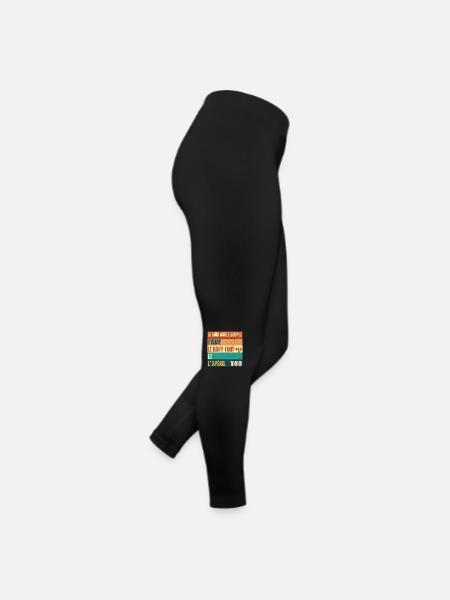 J' aime le baby-foot et l' apéro cadeau vintage - Legging en jersey Femme - noir - Droite